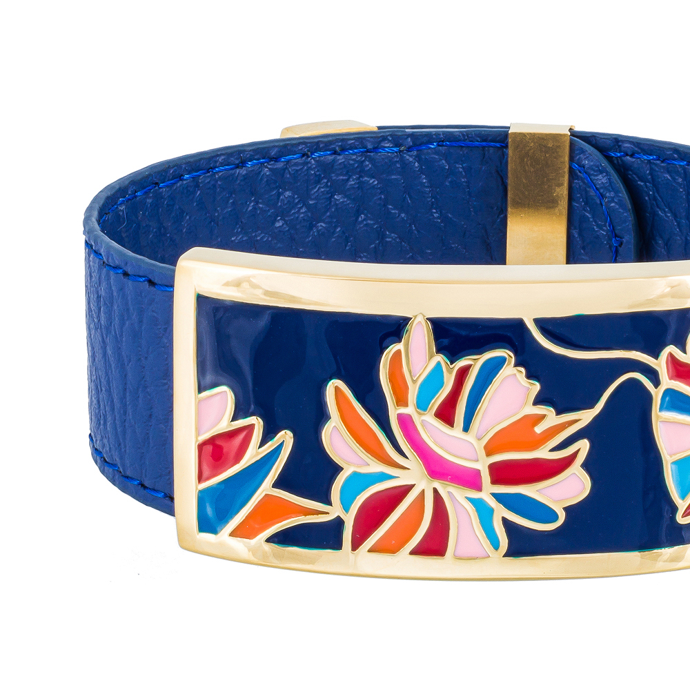 Fiore Luna Браслет на синем кожаном ремешке Fiore Luna CB13599-7 Арт.: CB13599-7