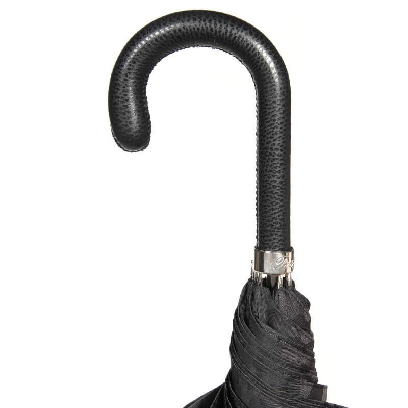 Pasotti Зонт-трость Pasotti Classic Pelle Divorzi Black Арт.: product-356