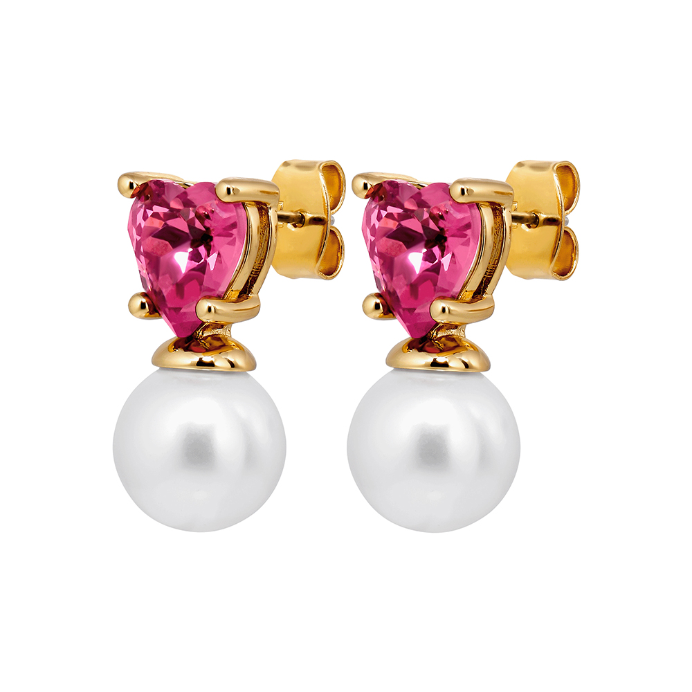 Dyrberg Kern Серьги EMO SG ROSE / WHITE PEARL Арт.: 480039