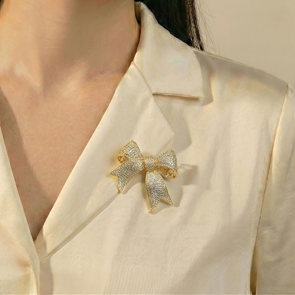 Fiore Luna Брошь Бантик Zircon Fiore Luna XR00397B1 BW/G Арт.: XR00397B1 BW/G