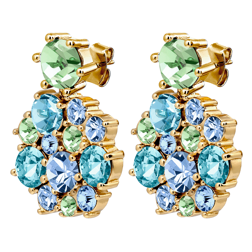 Dyrberg Kern Серьги FREESIA SG AQUA Арт.: 480064