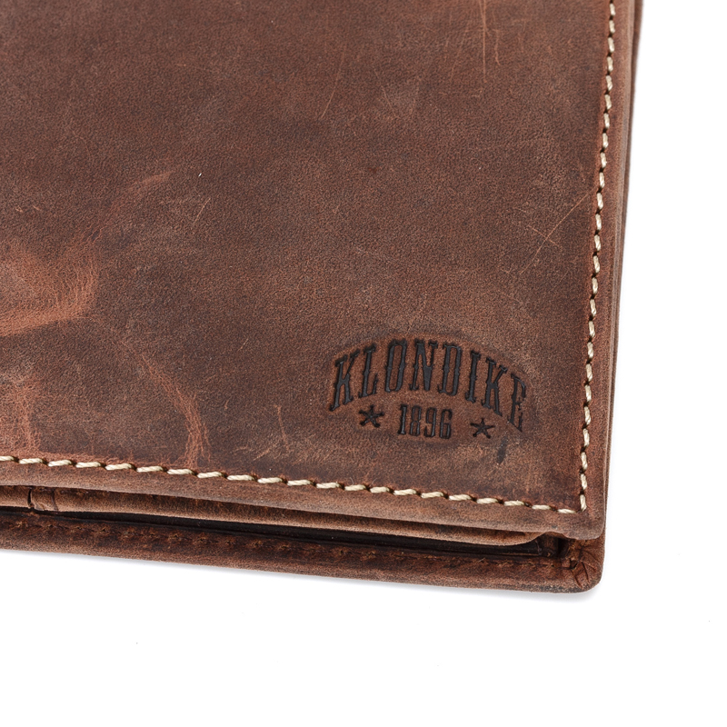 Klondike 1896 Бумажник KLONDIKE Yukon, натуральная кожа в коричневом цвете, 10 х 2 х 12,5 см Арт.: KD1111-03