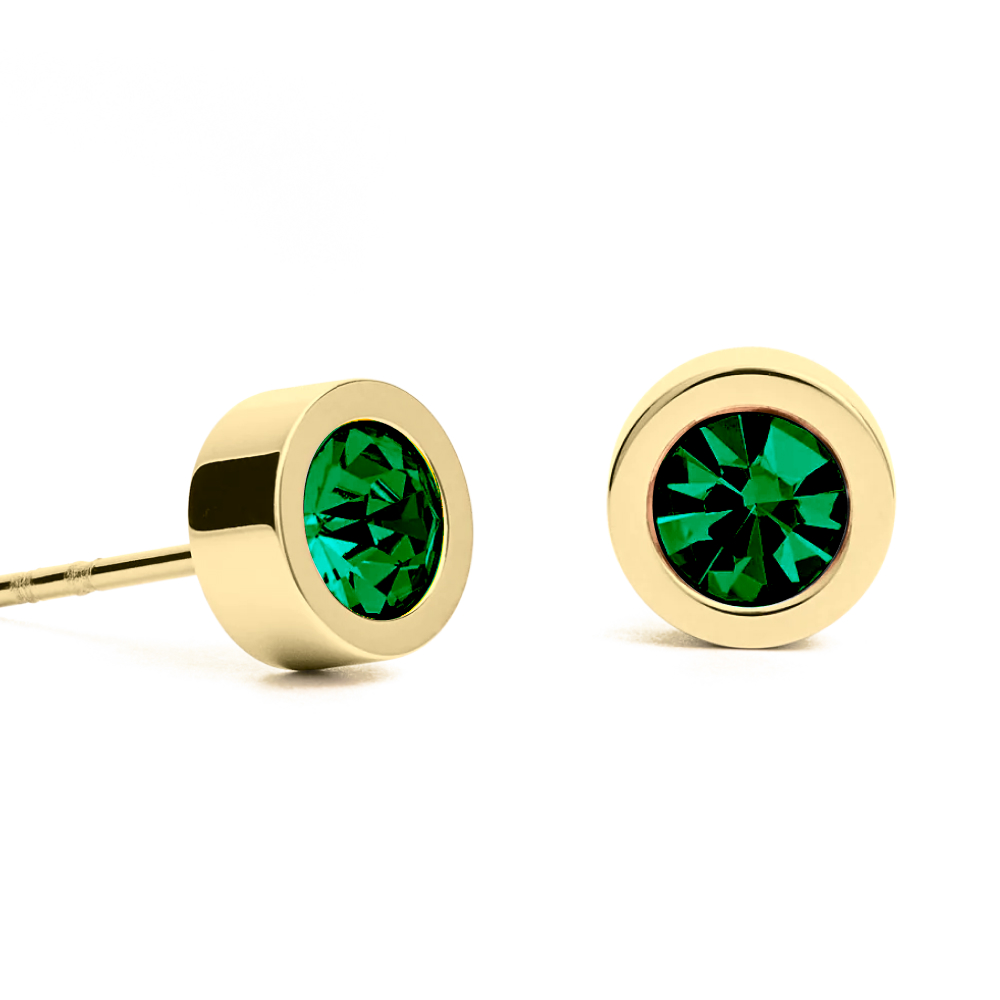 Fiore Luna Пусеты Green 6х3 Арт.: SWE126 GR G