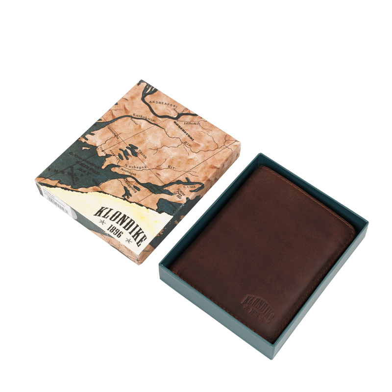 Klondike 1896 Бумажник KLONDIKE DIGGER «Cade», натуральная кожа в темно-коричном цвете, 12,5 x 10 x 2 см Арт.: KD1043-03