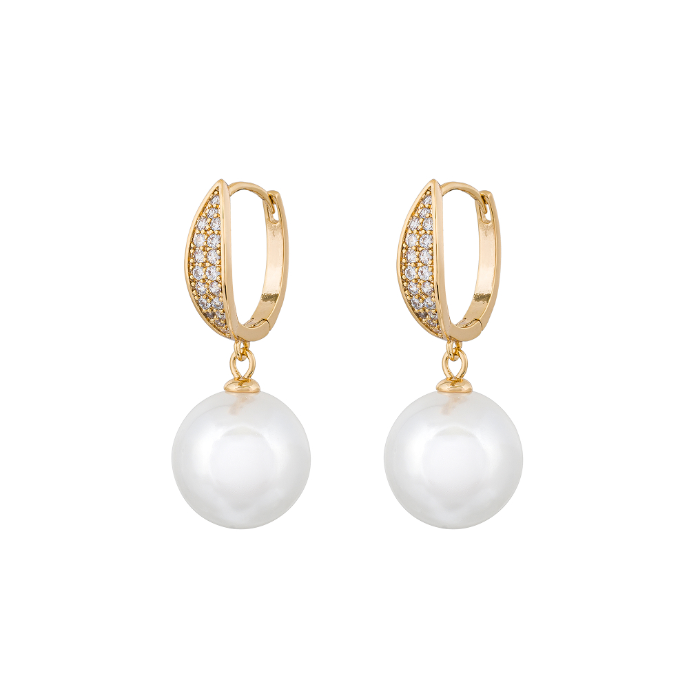 Fiore Luna Серьги WHITE PEARL Fiore Luna ABE25386-02 G Арт.: ABE25386-02 G