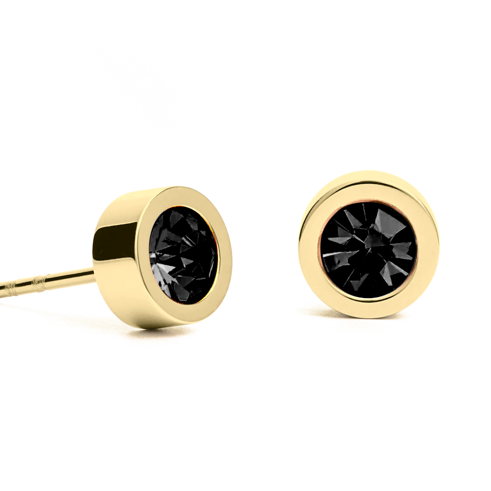 Fiore Luna Пусеты Black 6х3 Fiore Luna SWE126 BL G Арт.: SWE126 BL G