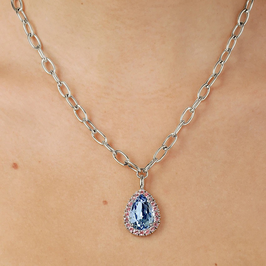 Dyrberg Kern Серьги EMO SS LIGHT BLUE / WHITE PEARL Арт.: 480037