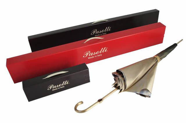 Pasotti Зонт-трость Capo Silver Picco Sculls Rosso Арт.: product-1295