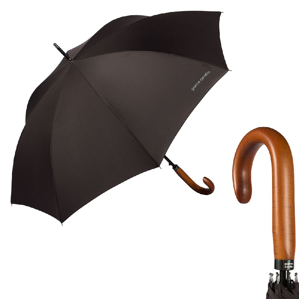 Pierre Cardin Зонт-трость Pierre Cardin 80967-LA Legno Black  product-2579 Арт.: product-2579