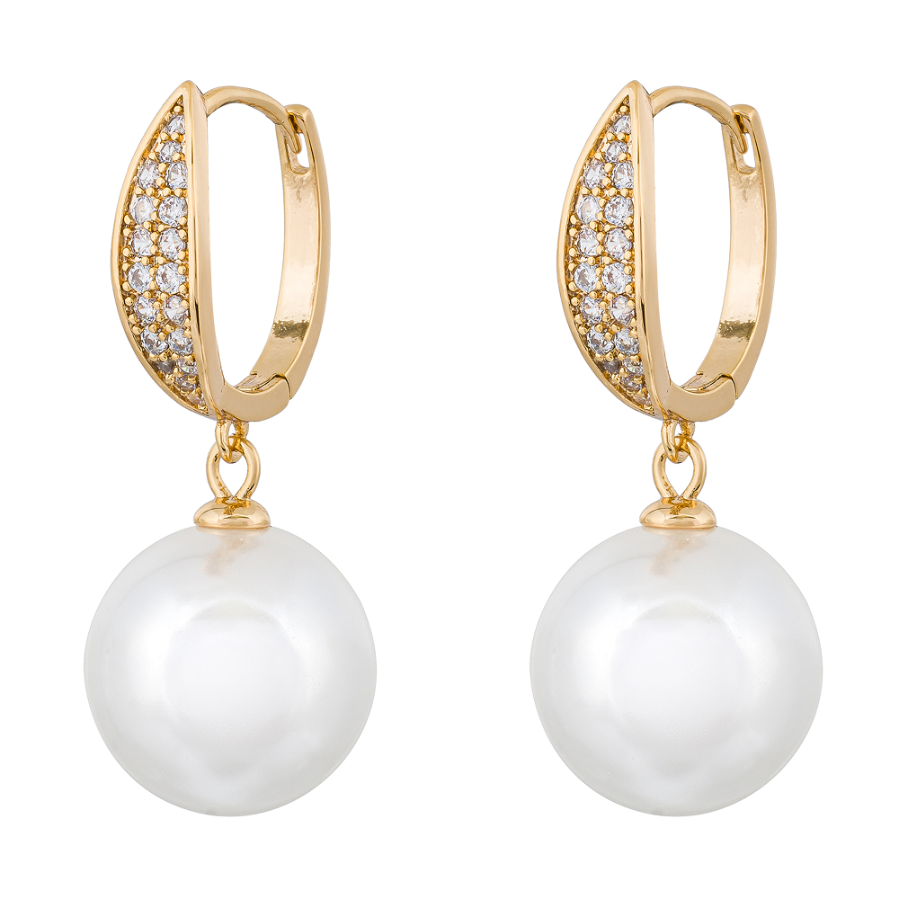 Fiore Luna Серьги WHITE PEARL Fiore Luna ABE25386-02 G Арт.: ABE25386-02 G