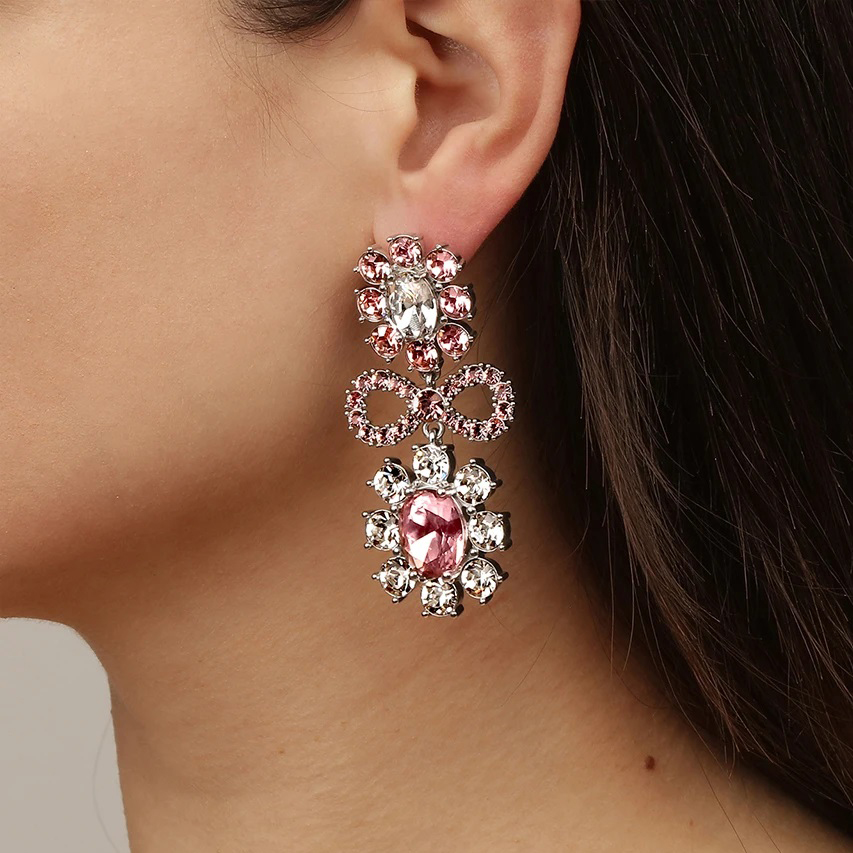 Dyrberg Kern Серьги LEONORA SS GREY / VINTAGE ROSE Dyrberg Kern *450002 Арт.: *450002