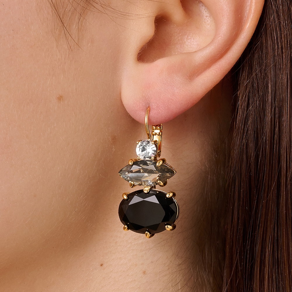 Dyrberg Kern Серьги CHANTAL SG BLACK Dyrberg Kern 430084 Арт.: 430084