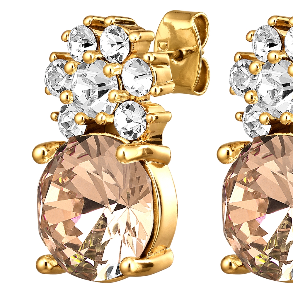 Dyrberg Kern Серьги BECKIA SG GOLDEN / CRYSTAL Dyrberg Kern 460068 Арт.: 460068