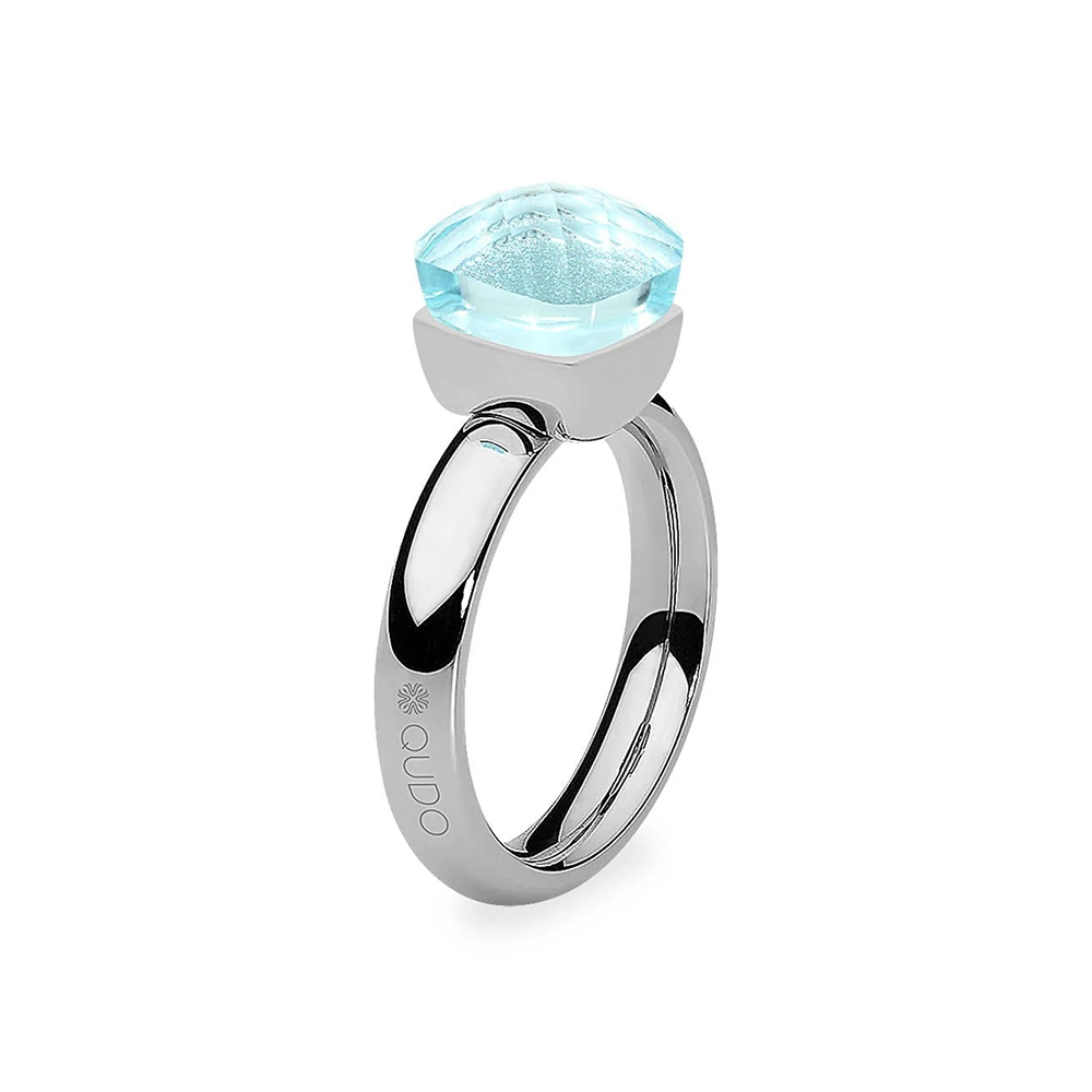 Qudo Кольцо FIRENZE 18 (S) Aquamarine Арт.: 107000/40-6002 18