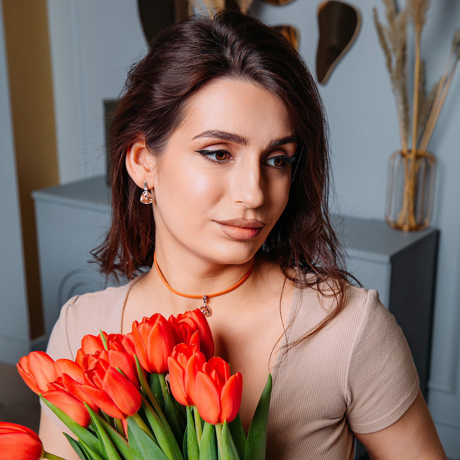 Fiore Luna Брошь ДУЭТ Zircon Арт.: XR08553P BL/S