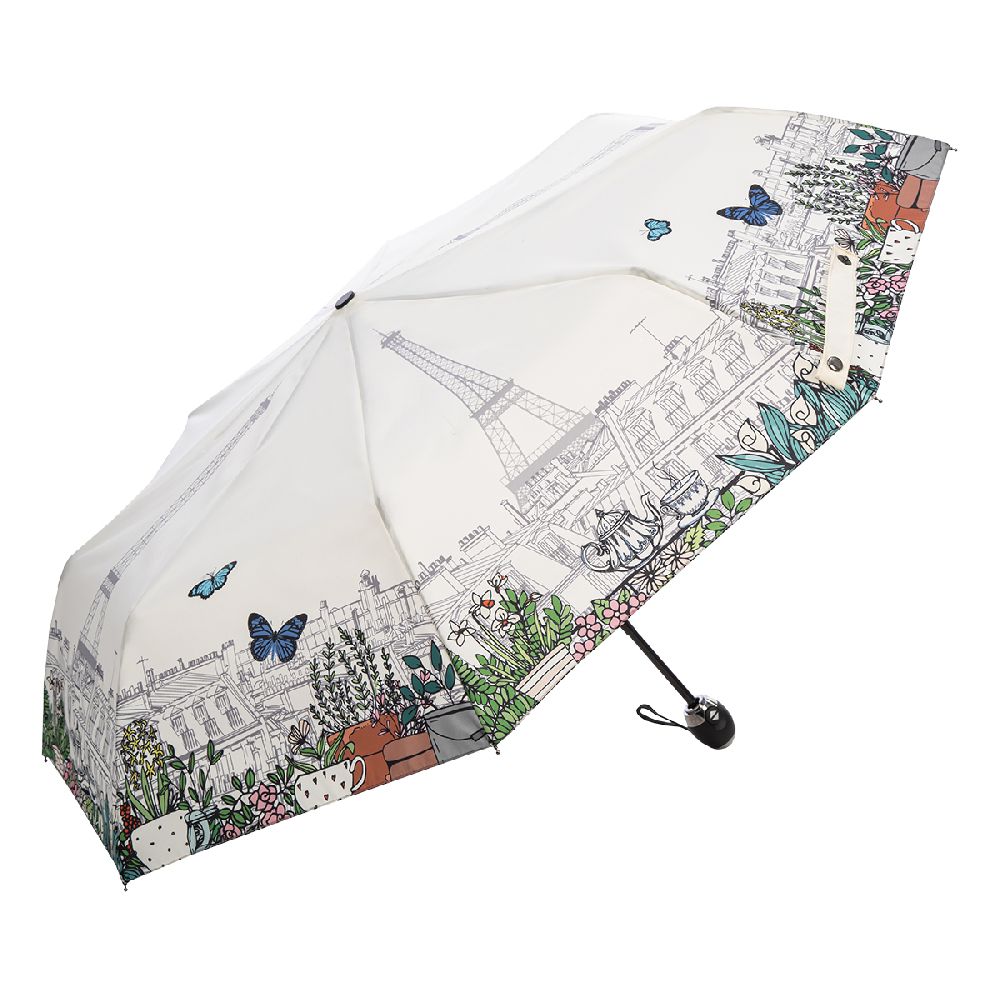 Guy De Jean Зонт складной Guy De Jean 6418-OC Paris Papillon Crema Арт.: product-3603