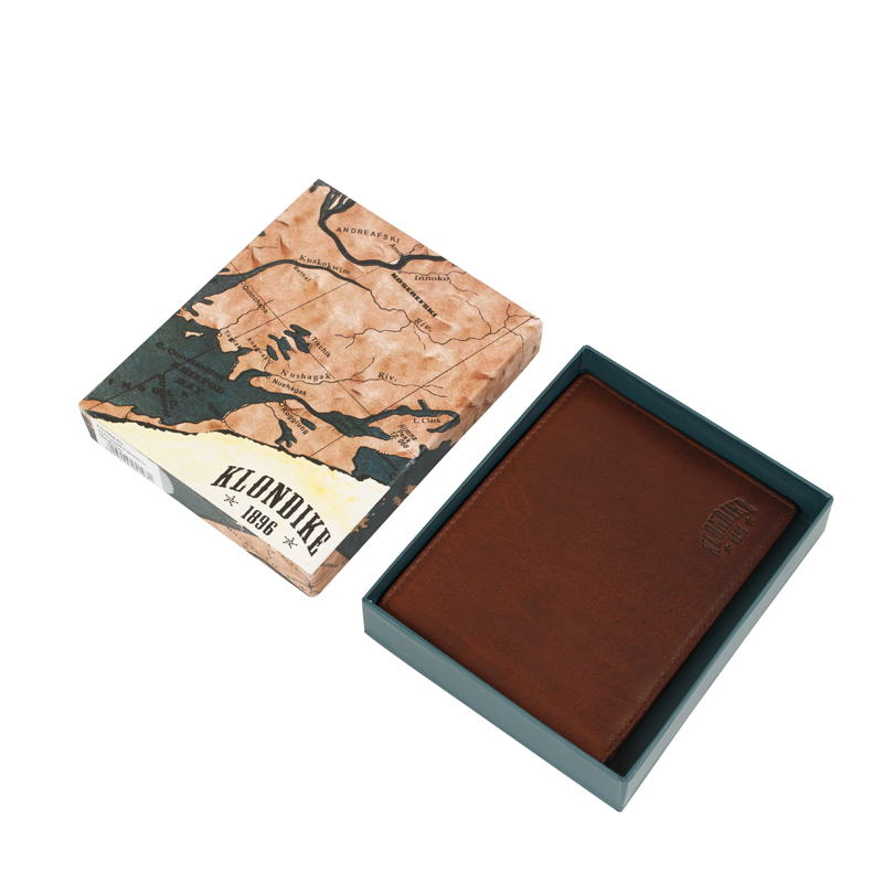 Klondike 1896 Бумажник KLONDIKE Dawson, натуральная кожа в коричневом цвете, 13 х 1,5 х 9,5 см Арт.: KD1121-03