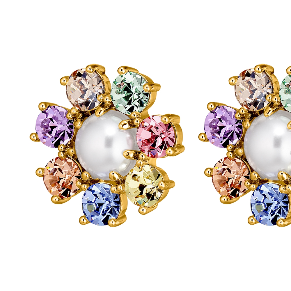 Dyrberg Kern Серьги AUBRA SG PASTEL MULTI / WHITE PEARL Dyrberg Kern 460082 Арт.: 460082