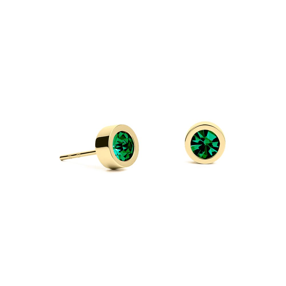 Fiore Luna Пусеты Green 6х3 Арт.: SWE126 GR G