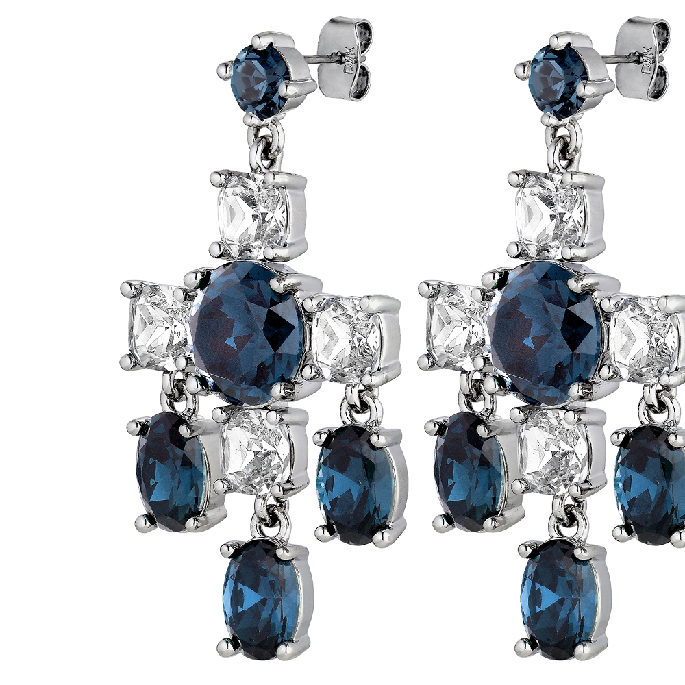 Dyrberg Kern Серьги LEONORA SS ROYAL BLUE / CRYSTAL Dyrberg Kern *430124 Арт.: *430124