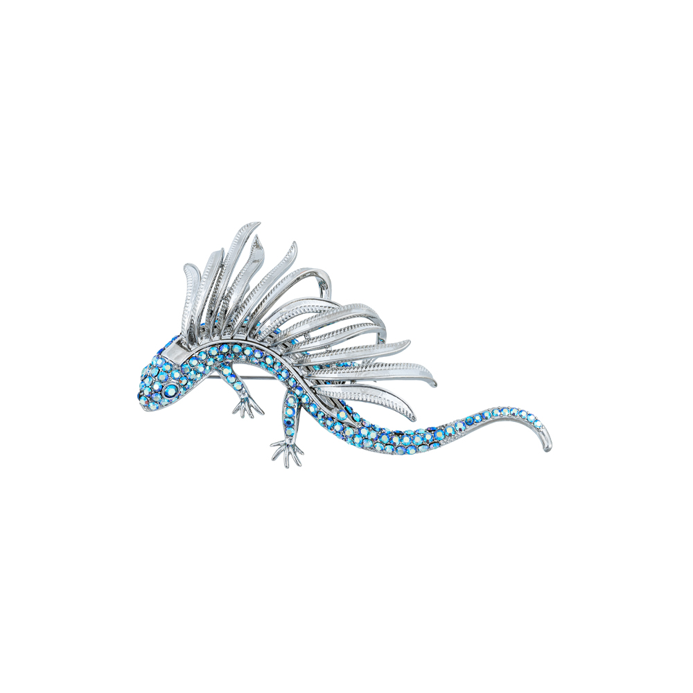 Fiore Luna Брошь Dragon чешский бриллиант Fiore Luna BR15080 BL/S Арт.: BR15080 BL/S