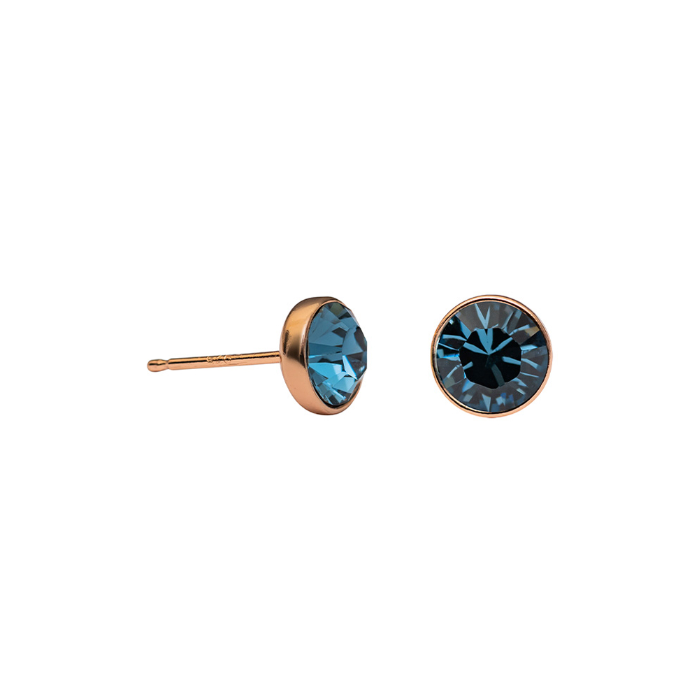Fiore Luna Пусеты Denim Blue Fiore Luna SWE297 DB RG Арт.: SWE297 DB RG