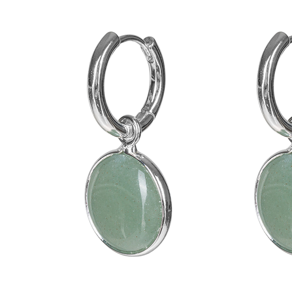 Fiore Luna Серьги GREEN AVENTURINE Fiore Luna *LE1119 G/S Арт.: *LE1119 G/S