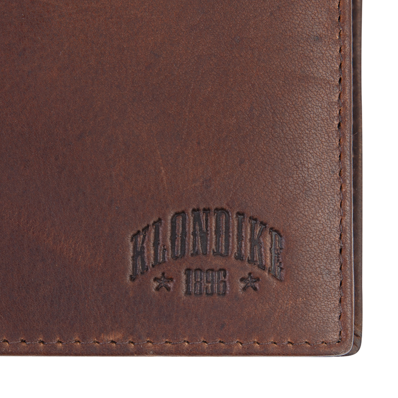 Klondike 1896 Бумажник KLONDIKE Dawson, натуральная кожа в коричневом цвете, 12,5 х 2,5 х 9,5 см Арт.: KD1124-03