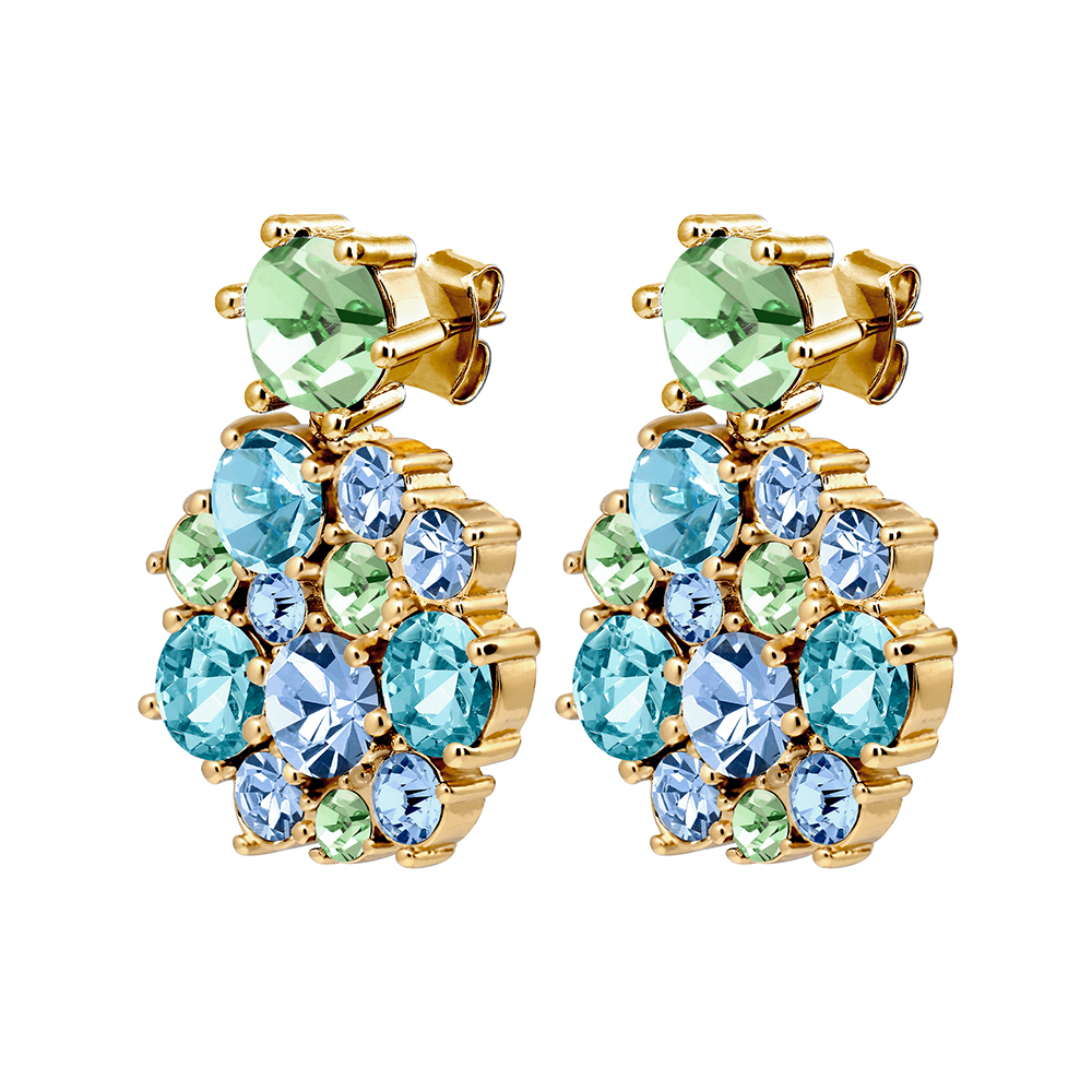 Dyrberg Kern Серьги FREESIA SG AQUA Арт.: 480064