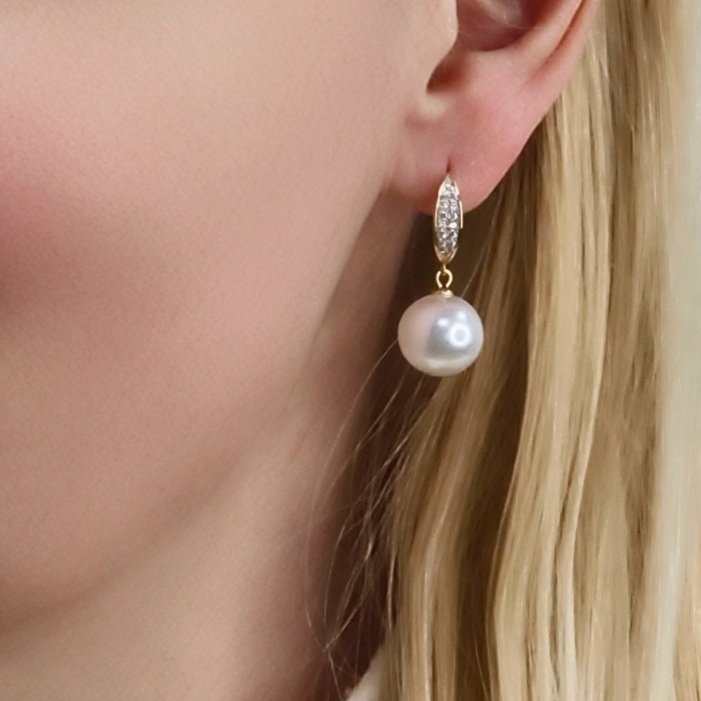 Fiore Luna Серьги WHITE PEARL Fiore Luna ABE25386-02 G Арт.: ABE25386-02 G