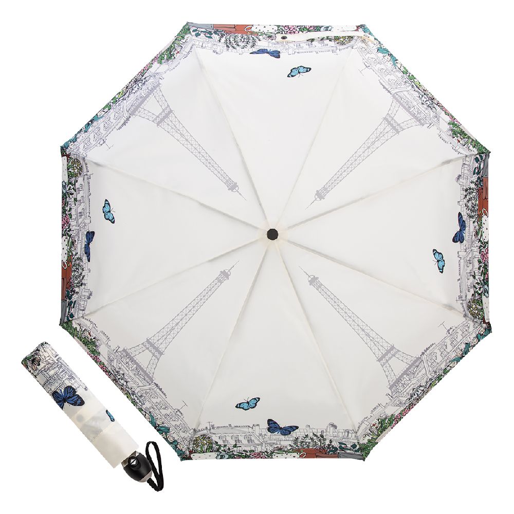 Guy De Jean Зонт складной Guy De Jean 6418-OC Paris Papillon Crema Арт.: product-3603