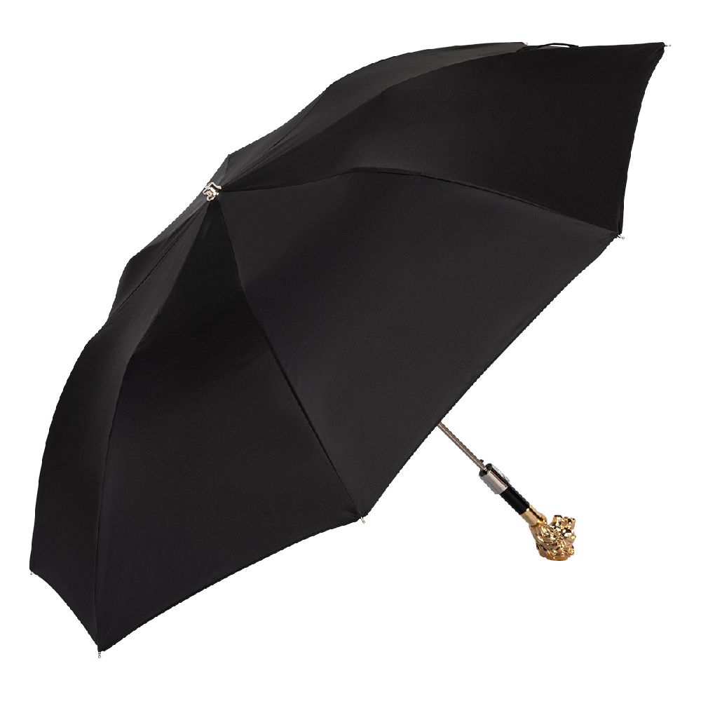 Pasotti Зонт складной Pasotti Auto Leone Gold Oxford Black Арт.: product-3895