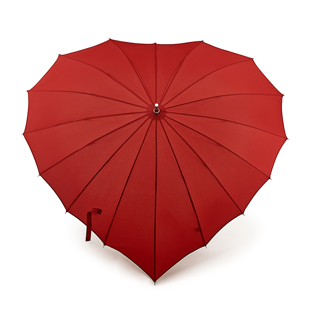 Fulton L909-024 Red (Сердце) Зонт женский трость Fulton Арт.: L909-024 Red