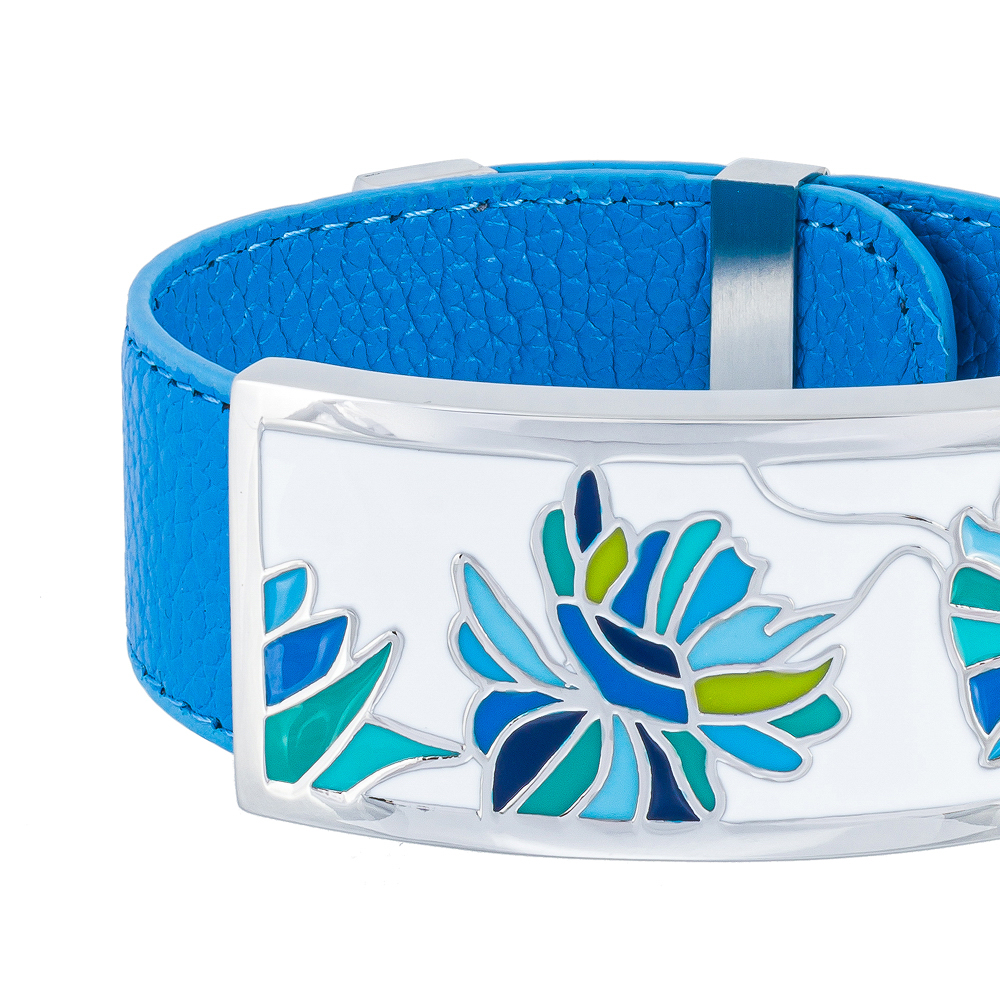 Fiore Luna Браслет на синем кожаном ремешке Fiore Luna CB13599-5A Арт.: CB13599-5A