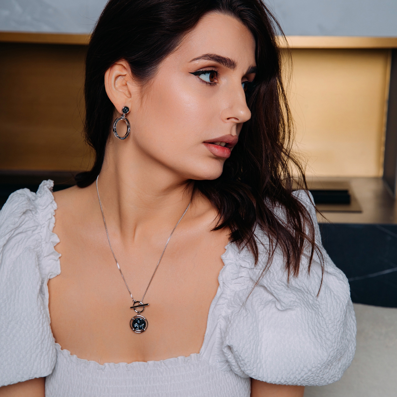 Fiore Luna Брошь ВИОЛА Zircon Арт.: XR04099H2 V/S