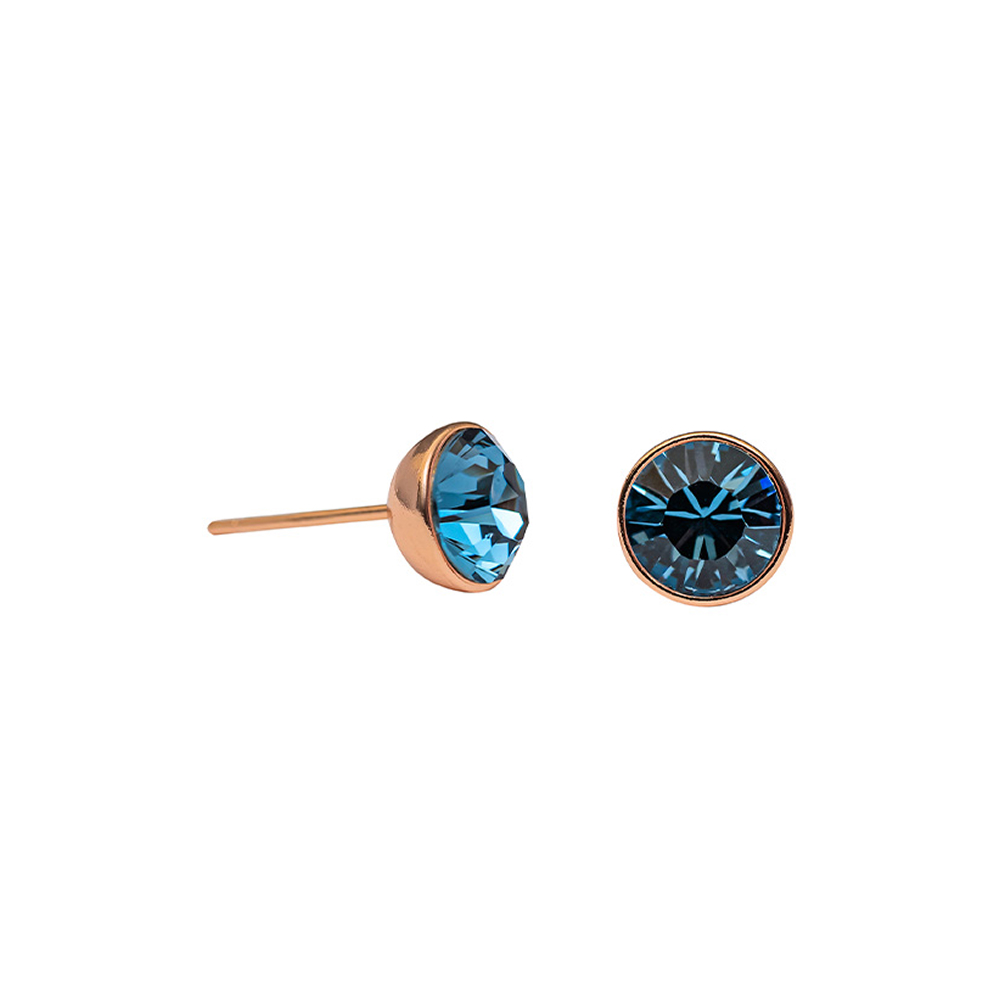 Fiore Luna Пусеты Denim Blue Fiore Luna SWE298 DB RG Арт.: SWE298 DB RG