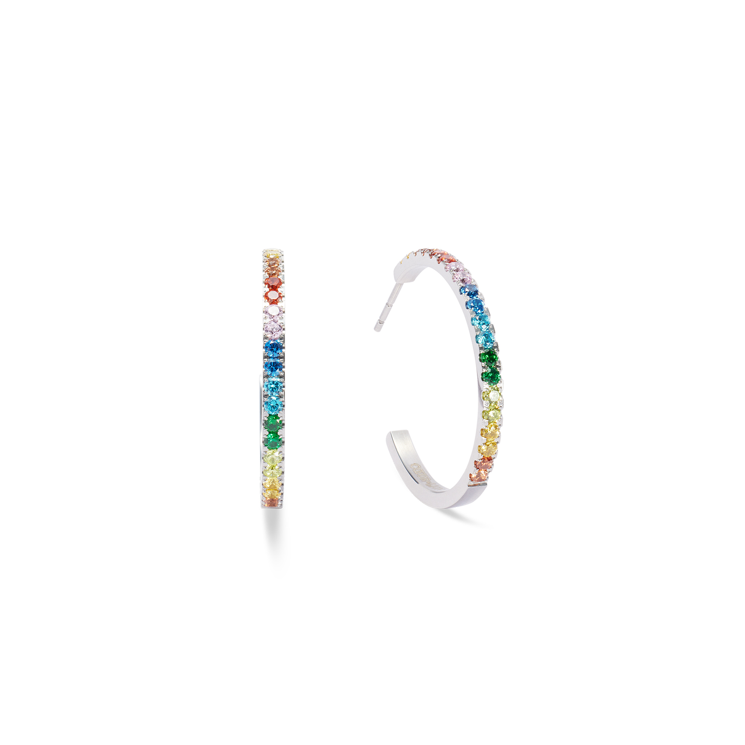 Coeur de Lion, ��������:������ Hoop Multicolour Silver 30�� Coeur de Lion *0147/23-1517()