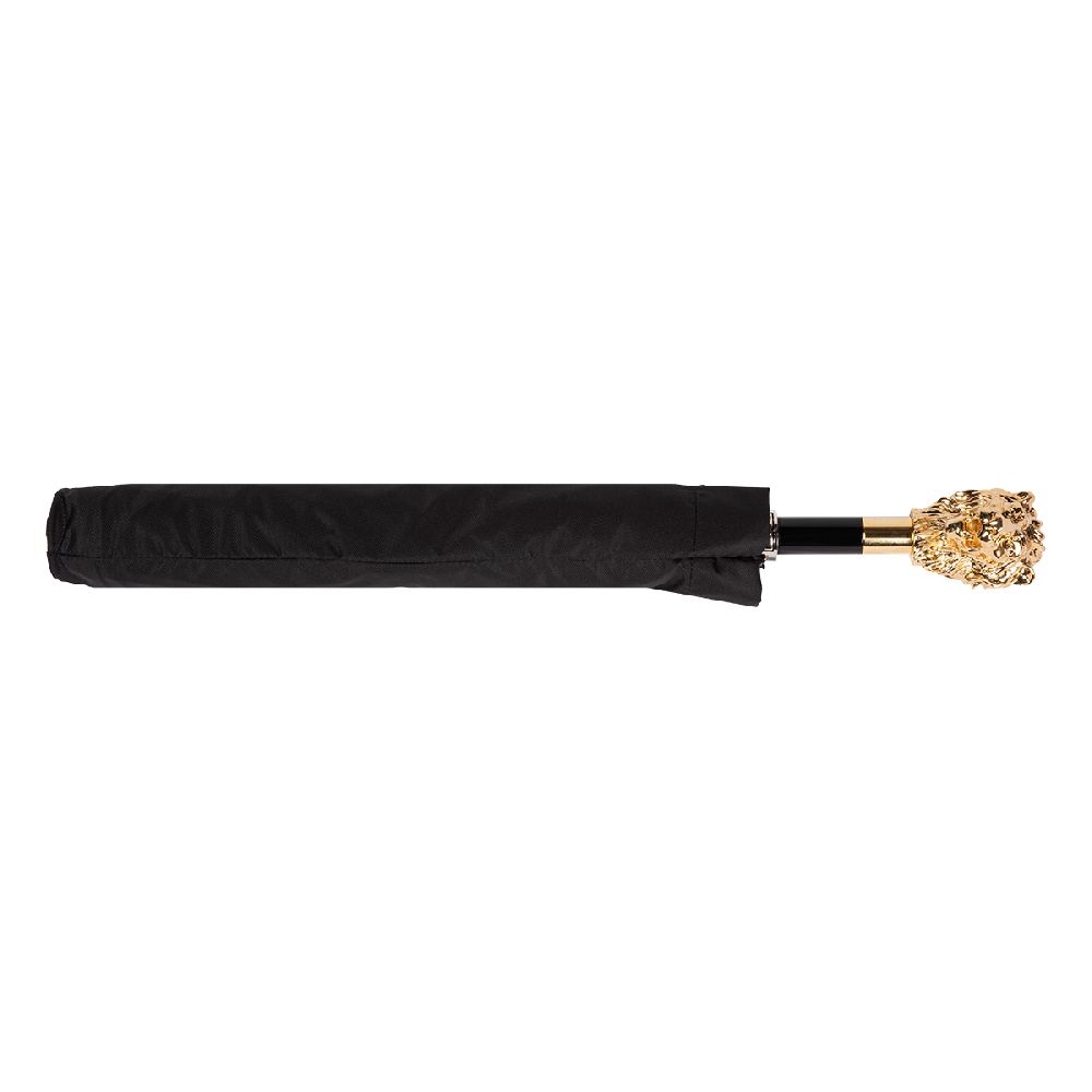 Pasotti Зонт складной Pasotti Auto Leone Gold Oxford Black Арт.: product-3895