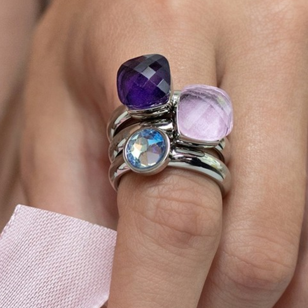 Qudo Кольцо FIRENZE 17.2 (S) Light Rose Арт.: 107000/40-5902 17.2