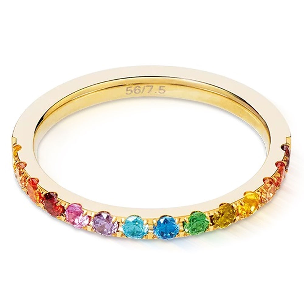 Coeur de Lion Кольцо Multicolour Rainbow-Gold 56 Coeur de Lion *0146/40-1535 56 Арт.: *0146/40-1535 56