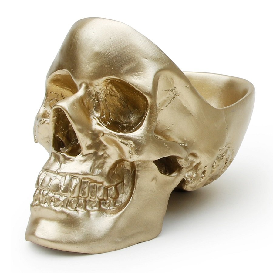  Органайзер для мелочей skull, золотой Арт.: SK TIDYSKULL3