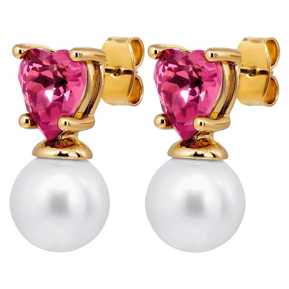 Dyrberg Kern Серьги EMO SG ROSE / WHITE PEARL Арт.: 480039