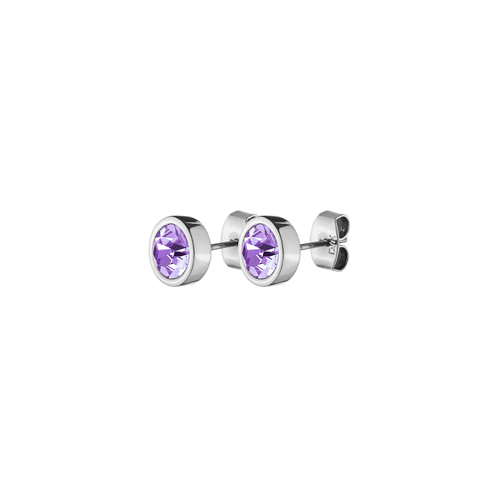 Dyrberg Kern Пусеты NOBLE SS VIOLET Арт.: *420024 V/S