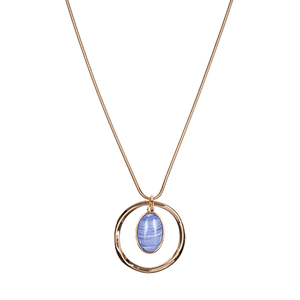 Fiore Luna Колье SAPPHIRINE AGATE Fiore Luna LN5141 BL/G Арт.: LN5141 BL/G