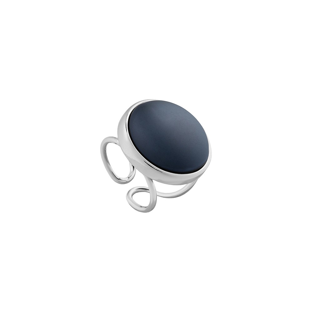Кольцо Pearl Black Agate 16.5 мм<br>Brand: Possebon, Бразилия