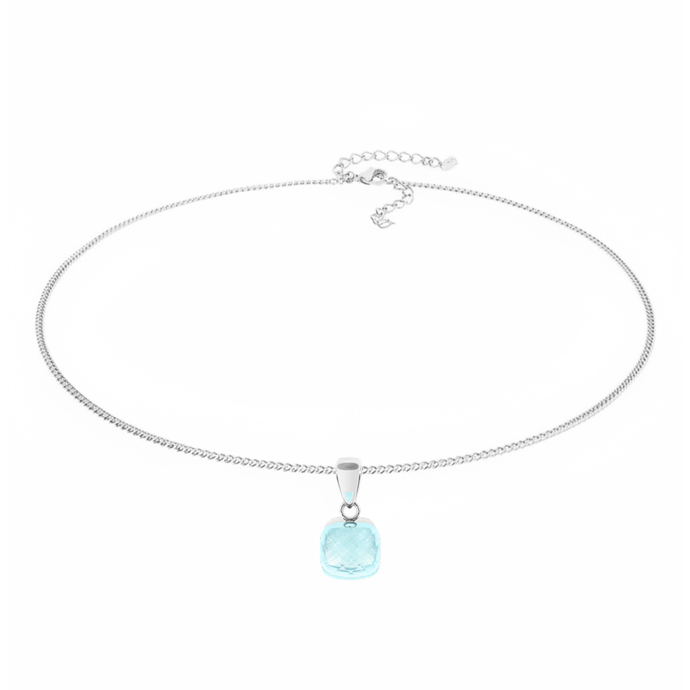 Qudo Колье FIRENZE (S) Aquamarine Qudo 107000/48-6002 Арт.: 107000/48-6002
