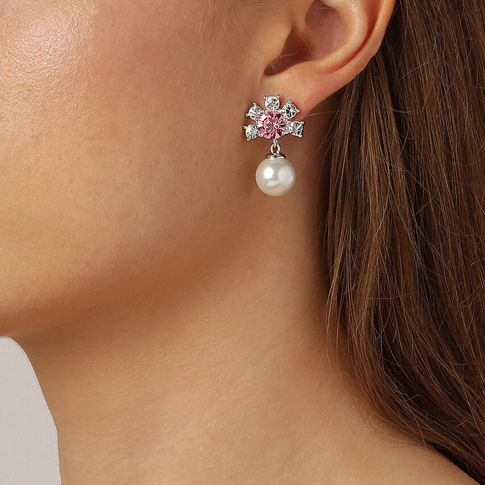 Dyrberg Kern Серьги VERONICA SS CRYSTAL / ROSE Dyrberg Kern 420027 BW/R/S Арт.: 420027 BW/R/S