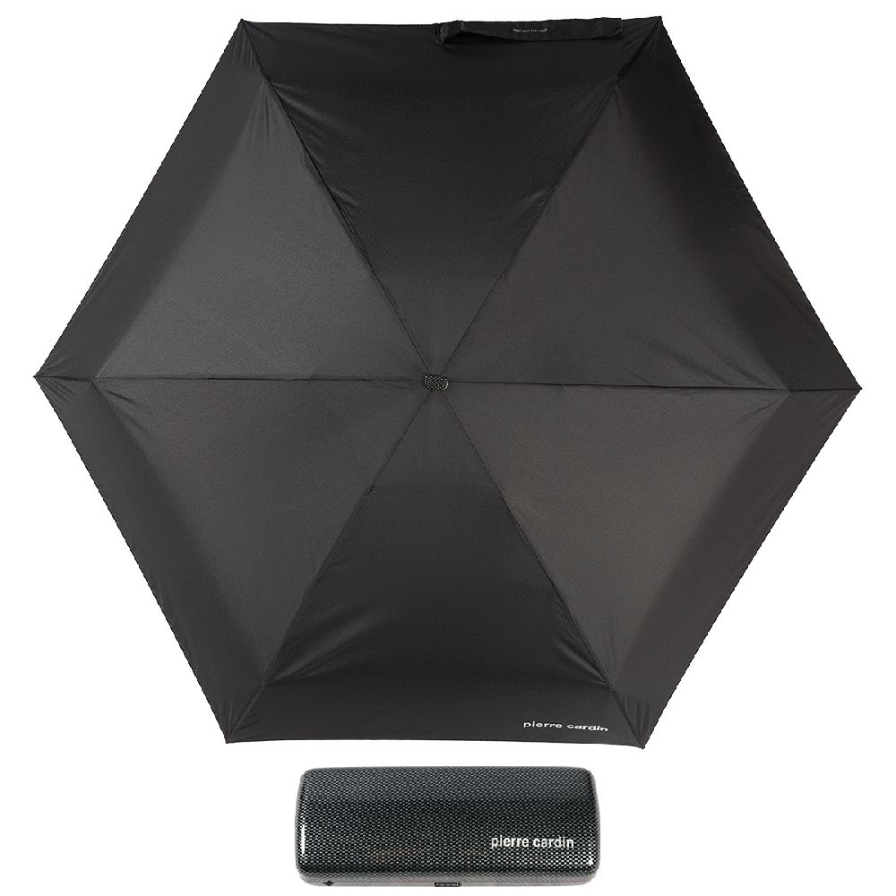 Pierre Cardin Зонт складной Pierre Cardin 83701-OM Supermini Flat Black  product-2881 Арт.: product-2881