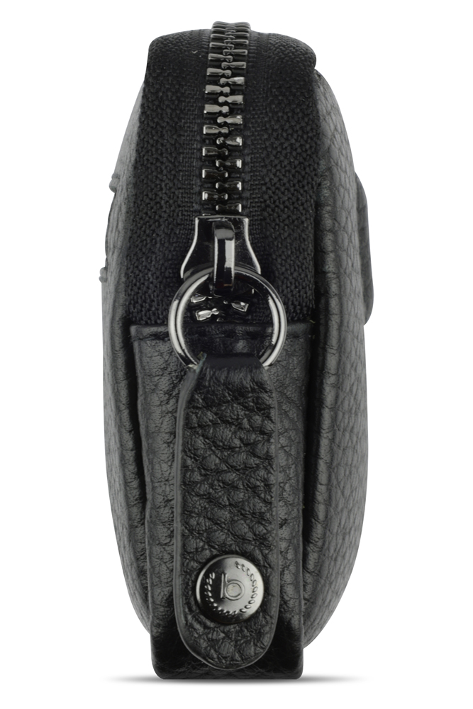 Bugatti Ключница BUGATTI Elsa, с защитой данных RFID, чёрная, воловья кожа/полиэстер, 11х2х7 см Арт.: 49462101