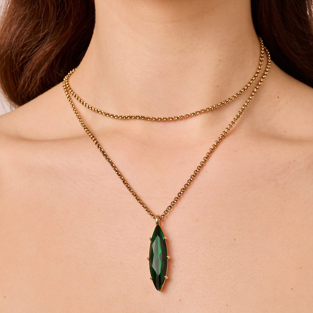 Dyrberg Kern Колье TAKESHI SG EMERALD GREEN Dyrberg Kern 470042 Арт.: 470042